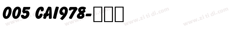 005 CAI978字体转换